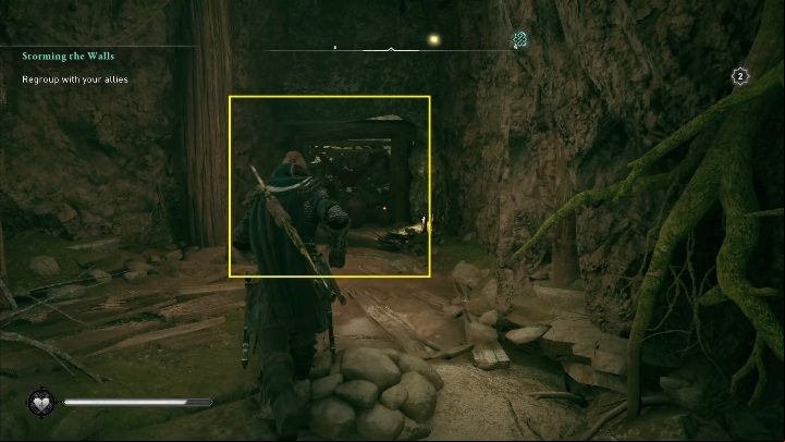 In the mine turn right, you will find a blocked age; it's is easy to destroy it - Assassins Creed Valhalla: Treasure of Britain - Suthsexe secrets, locations - Suthsexe - Assassins Creed Valhalla Guide and Walkthrough