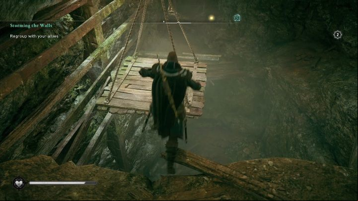 Once you get through, just proceed ahead and try not to fall down - Assassins Creed Valhalla: Treasure of Britain - Suthsexe secrets, locations - Suthsexe - Assassins Creed Valhalla Guide and Walkthrough