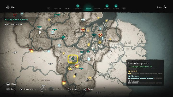 1 - Assassins Creed Valhalla: Razing Earnningstone - Grantebridgescire - Assassins Creed Valhalla Guide and Walkthrough
