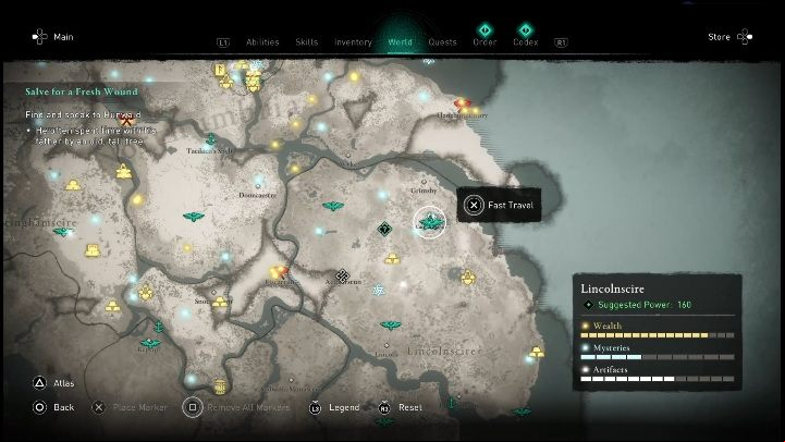 This legendary animal is found in ruins in the Lincolnscire region - Assassins Creed Valhalla: Legendary Animal - Lincolnscire secrets, locations - Lincolnscire - Assassins Creed Valhalla Guide and Walkthrough