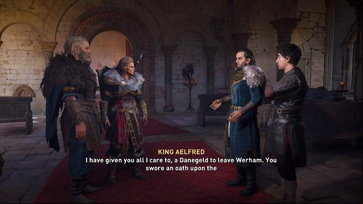 King Alefred will already be in Werham along with his loyal subject, Goodwin - Assassins Creed Valhalla: Kingdoms End - Hamtunscire - Assassins Creed Valhalla Guide and Walkthrough