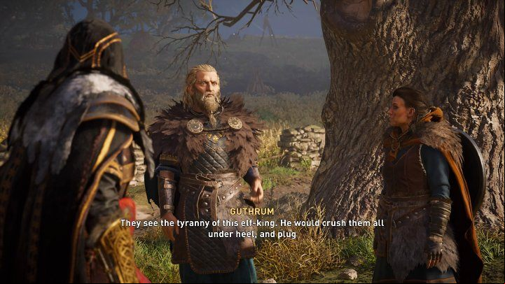 Talk to Guthrum - you will find him accompanied by Soma next to a tree on a small hill - Assassins Creed Valhalla: Holy Day - Hamtunscire - Assassins Creed Valhalla Guide and Walkthrough