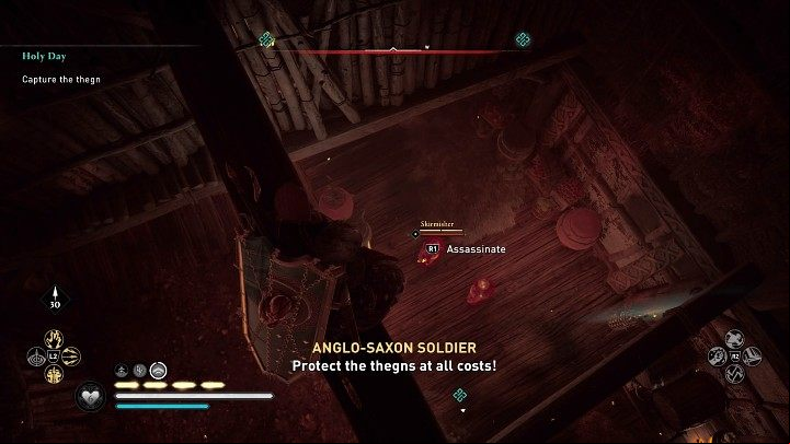 Climb the wall and go into the locked room through the opening at the very top - Assassins Creed Valhalla: Holy Day - Hamtunscire - Assassins Creed Valhalla Guide and Walkthrough