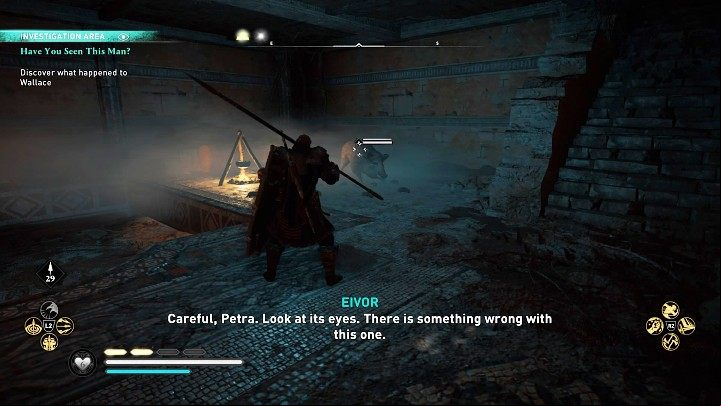 When you go down, you will be attacked by a sizable boar - Assassins Creed Valhalla: Have You Seen This Man? - Ravensthorpe - Assassins Creed Valhalla Guide and Walkthrough