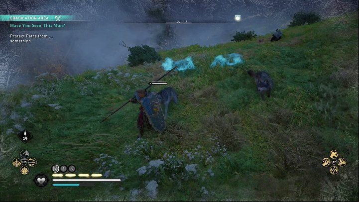 After the fight, Eivor will wake up from the strange trance and will be standing right next to Petra - Assassins Creed Valhalla: Have You Seen This Man? - Ravensthorpe - Assassins Creed Valhalla Guide and Walkthrough