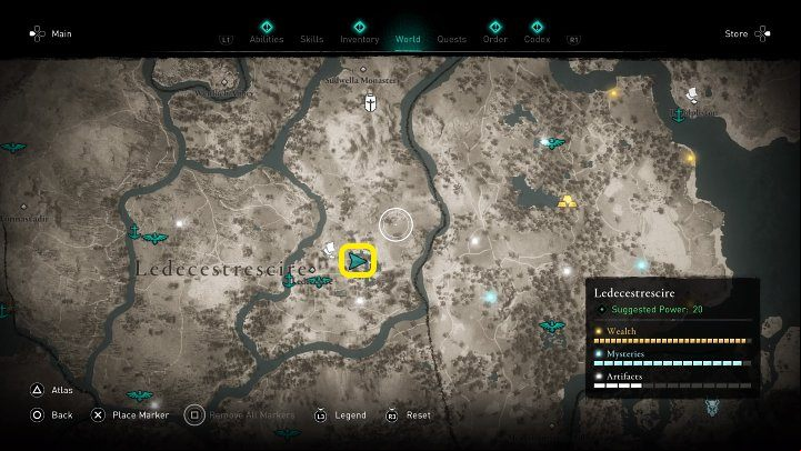 You can find the Ratae Bureau in Ledecestrescire, at the location marked in the image above - Assassins Creed Valhalla: A Brief History of the Hidden Ones - Ravensthorpe - Assassins Creed Valhalla Guide and Walkthrough