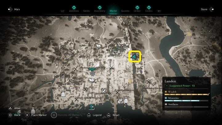 You can find the Londinium Bureau in Lunden , at the location marked in the picture above - Assassins Creed Valhalla: A Brief History of the Hidden Ones - Ravensthorpe - Assassins Creed Valhalla Guide and Walkthrough