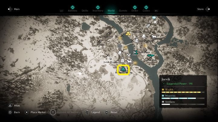 You can find the Eboracum Bureau in Jorvik, at the location marked in the image above - Assassins Creed Valhalla: A Brief History of the Hidden Ones - Ravensthorpe - Assassins Creed Valhalla Guide and Walkthrough