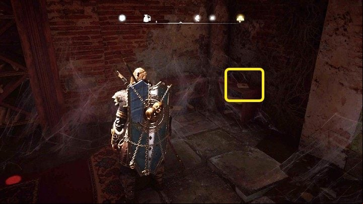 The Magas Codex, Page II can be found in the corner of the locked room - the key lies on the tall bookcase next to the entrance - Assassins Creed Valhalla: A Brief History of the Hidden Ones - Ravensthorpe - Assassins Creed Valhalla Guide and Walkthrough