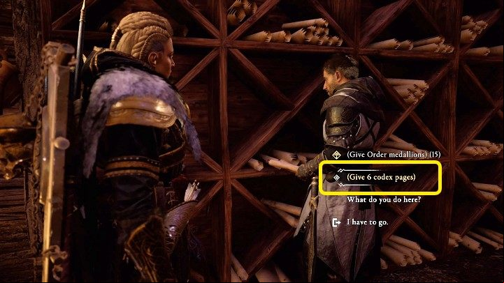 After collecting all 6 Magas Codex pages, return to Ravensthorpe and give them to Hytham - Assassins Creed Valhalla: A Brief History of the Hidden Ones - Ravensthorpe - Assassins Creed Valhalla Guide and Walkthrough