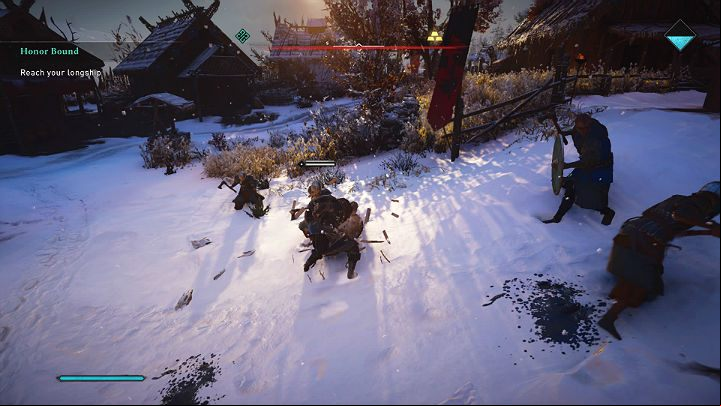 Your opponents will attack in a group, so you may have to fight two warriors at once - Assassins Creed Valhalla: Honor Bound - Rygjafylke - Assassins Creed Valhalla Guide and Walkthrough