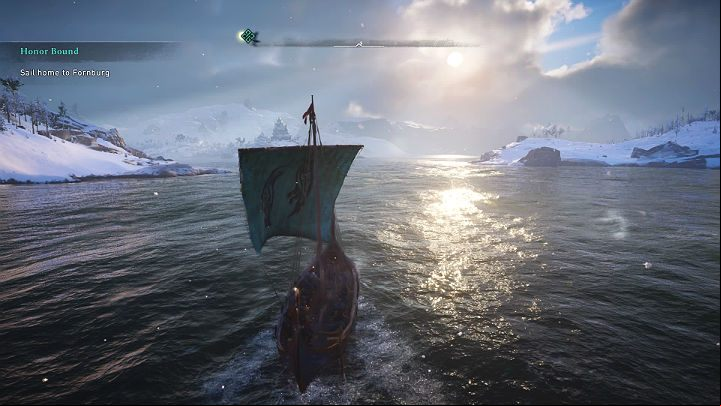 Steering the Drakkar in Assassin's Creed Valhalla is very simple - to set sails, choose the direction, and to sail in the middle of the river as not to hit the land you - Assassins Creed Valhalla: Honor Bound - Rygjafylke - Assassins Creed Valhalla Guide and Walkthrough