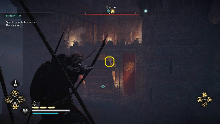 The links are located in the upper part of the bridge, on both corners - Assassins Creed Valhalla: King Killer - Sciropescire - Assassins Creed Valhalla Guide and Walkthrough