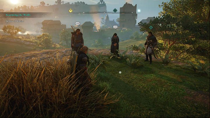 Your allies have already gathered at the Forward Camp and are preparing for the battle - Assassins Creed Valhalla: Storming the Walls - Southsexe - Assassins Creed Valhalla Guide and Walkthrough