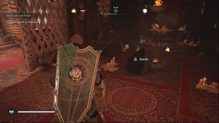 Go to the oracle's hut - Assassins Creed Valhalla: Of Blood and Gods - Snotinghamscire - Assassins Creed Valhalla Guide and Walkthrough