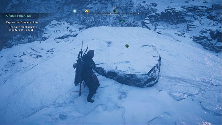 Climb to the top of the mountain where a synchronization point is located and meditate - Assassins Creed Valhalla: Of Blood and Gods - Snotinghamscire - Assassins Creed Valhalla Guide and Walkthrough