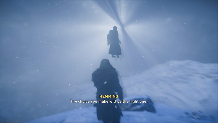 When the fight is over, Hemming will be taken away by Odin - Assassins Creed Valhalla: Of Blood and Gods - Snotinghamscire - Assassins Creed Valhalla Guide and Walkthrough