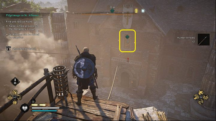 Once you get rid of all the guards and gather all the loot, approach the main church building - Assassins Creed Valhalla: Pilgrimage to St. Albanes - Oxenefordscire - Assassins Creed Valhalla Guide and Walkthrough
