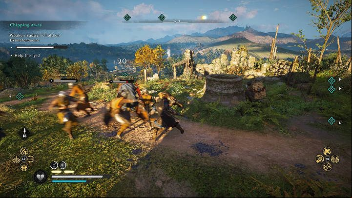 After a while, many Eadwen soldiers will appear there - Assassins Creed Valhalla: Chipping Away - Oxenefordscire - Assassins Creed Valhalla Guide and Walkthrough
