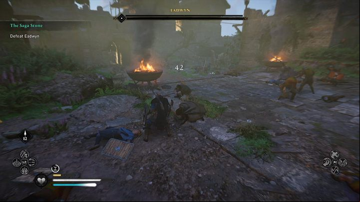 Basim and Sigurd will help you in the fight, so the duel shouldn't take too long - Assassins Creed Valhalla: Eadwyn boss fight - how to win? - Bosses - Assassins Creed Valhalla Guide and Walkthrough