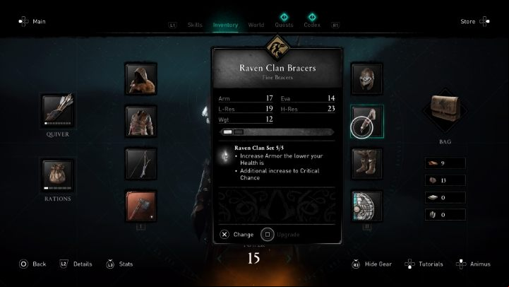 You can upgrade your armament from the equipment tab - Assassins Creed Valhalla: Crafting guide - Basics - Assassins Creed Valhalla Guide and Walkthrough