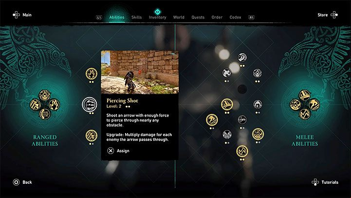 Same as with runes, you can't initially choose many abilities, because you will acquire them gradually - Assassins Creed Valhalla: Best build - assassin - Basics - Assassins Creed Valhalla Guide and Walkthrough
