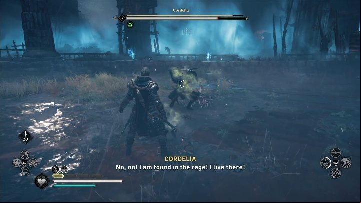 Cordelia is a very mobile opponent - Assassins Creed Valhalla: Daughter of Lerion - East Anglia secrets, locations - East Anglia - Assassins Creed Valhalla Guide and Walkthrough