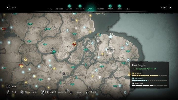 You will find the cloak in the northwestern part of the map - Assassins Creed Valhalla: Gear - East Anglia secrets, locations - East Anglia - Assassins Creed Valhalla Guide and Walkthrough