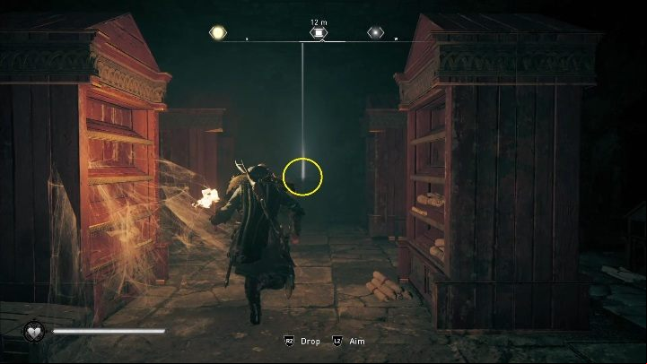 Then all you have to do is slip under the hole in the wall and you will get to the room with the map - Assassins Creed Valhalla: Treasure Hoard Map - Sciropescire secrets, locations - Sciropescire - Assassins Creed Valhalla Guide and Walkthrough