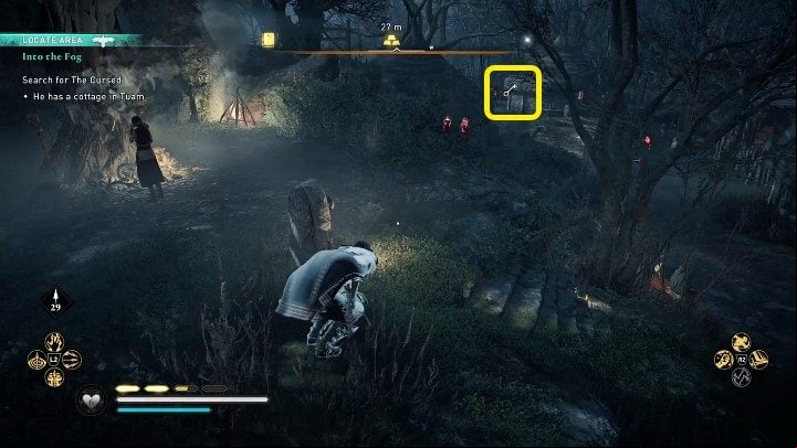 Go to the location marked on the world map, then use Odin's Sight to locate the key - AC Valhalla Wrath of the Druids: Into the Fog - Walkthrough - Assassins Creed Valhalla Guide and Walkthrough