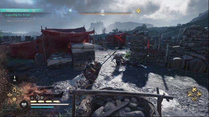 Once the prisoners are freed, lead them out into the city streets, eliminate all enemy guards, and you will take control of Aileach - AC Valhalla Wrath of the Druids: Courting the Kings - Walkthrough - Assassins Creed Valhalla Guide and Walkthrough