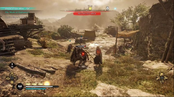 Run out of the king's tent and fight the enemy troops until Eagon orders a retreat - AC Valhalla Wrath of the Druids: The Mask of Diplomacy - Walkthrough - Assassins Creed Valhalla Guide and Walkthrough