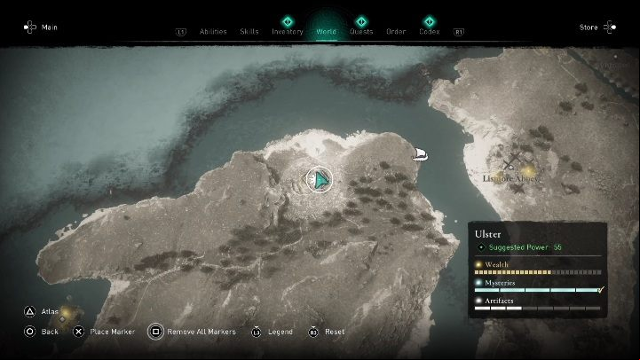 Location of the cursed place: Northern part of the region - AC Valhalla Wrath of the Druids: Cursed Symbol - Ulster, secrets, locations - Ulster - Assassins Creed Valhalla Guide and Walkthrough