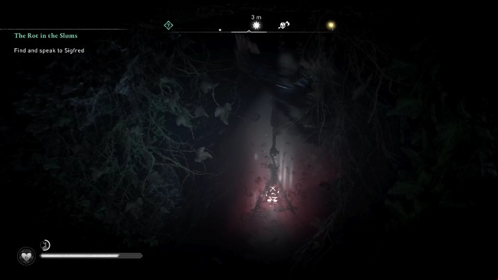 In this part of the map, you will find 1 Cursed Symbol - AC Valhalla Siege of Paris: Amienois - map - Maps of - Assassins Creed Valhalla Guide and Walkthrough