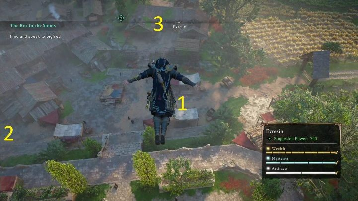 Turn right after reaching the synchronization point - you will see the market - AC Valhalla Siege of Paris: Pat the Cats - how to get the trophy, all cats - Trophy Guide - Assassins Creed Valhalla Guide and Walkthrough