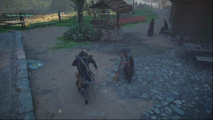 One cat (usually the black one) resides on the left side of the market, near the well (area #2 in the screenshot above) - AC Valhalla Siege of Paris: Pat the Cats - how to get the trophy, all cats - Trophy Guide - Assassins Creed Valhalla Guide and Walkthrough