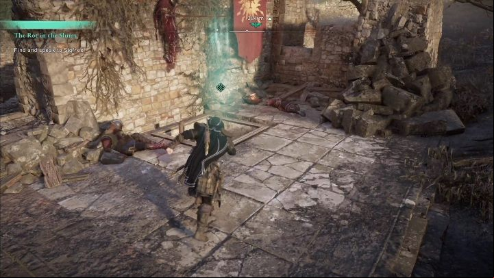 Sigfred is waiting for you in Paris, right next to the synchronization point - AC Valhalla The Siege of Paris: The Rot in the Slums - Main missions - Assassins Creed Valhalla Guide and Walkthrough