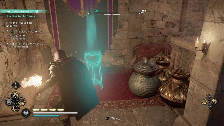 Put the robe on so you can enter the undergrounds - AC Valhalla The Siege of Paris: The Rot in the Slums - Main missions - Assassins Creed Valhalla Guide and Walkthrough