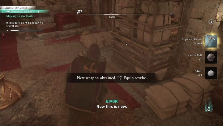 While in the chamber, you must examine the following things - AC Valhalla Siege of Paris: Majesty in the Dark - Main missions - Assassins Creed Valhalla Guide and Walkthrough