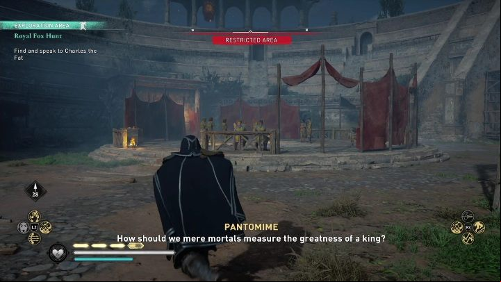 Head to the amphitheater with Toka - AC Valhalla Siege of Paris: Royal Fox Hunt - Main missions - Assassins Creed Valhalla Guide and Walkthrough