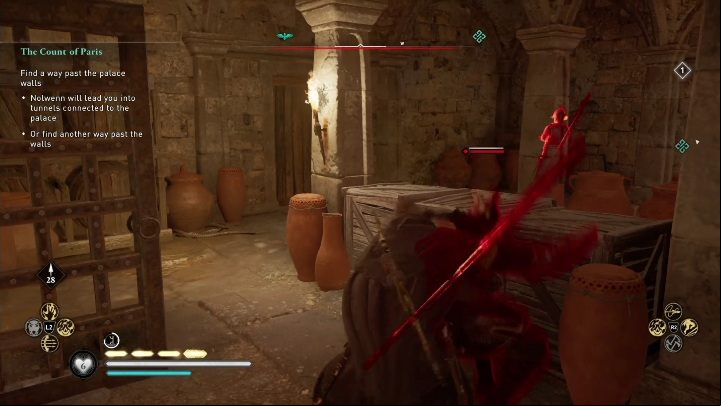 Nolwenn will lead you to the tunnels - AC Valhalla Siege of Paris: The Count of Paris - Main missions - Assassins Creed Valhalla Guide and Walkthrough