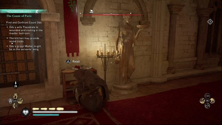 You will find several notes in this area - AC Valhalla Siege of Paris: The Count of Paris - Main missions - Assassins Creed Valhalla Guide and Walkthrough