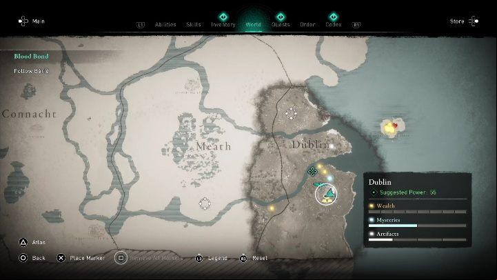 1 - AC Valhalla Wrath of the Druids: Irish Cycle Pages - entire collection, map - Secrets and Collectibles - Assassins Creed Valhalla Guide and Walkthrough