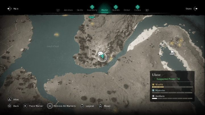 Region: Ulster - AC Valhalla Wrath of the Druids: Ui Neill artifcts - entire collection, map - Secrets and Collectibles - Assassins Creed Valhalla Guide and Walkthrough