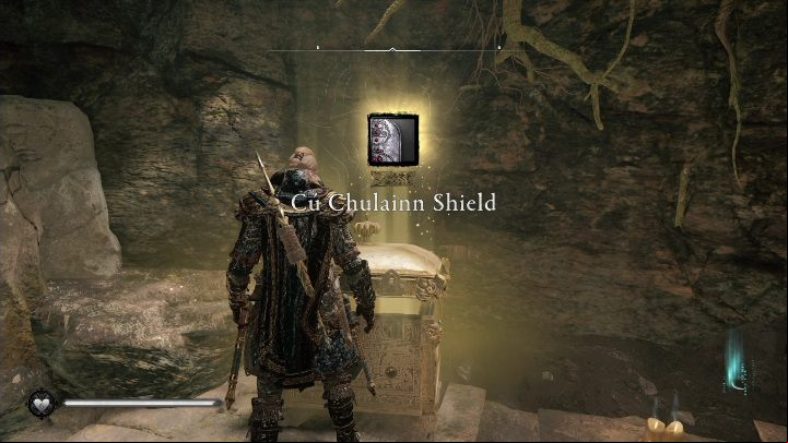 To get to this chest you need 5 Ui Neill Artifacts - AC Valhalla Wrath of the Druids: Cu Chulainns shield - how to get it? - Secrets and Collectibles - Assassins Creed Valhalla Guide and Walkthrough