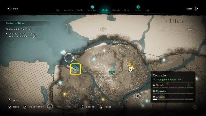Clue #2: You will find this clue in Auley harbor, at the location marked in the image above - AC Valhalla Wrath of the Druids: Children of Danu - all clues, all , list - Basics - Assassins Creed Valhalla Guide and Walkthrough