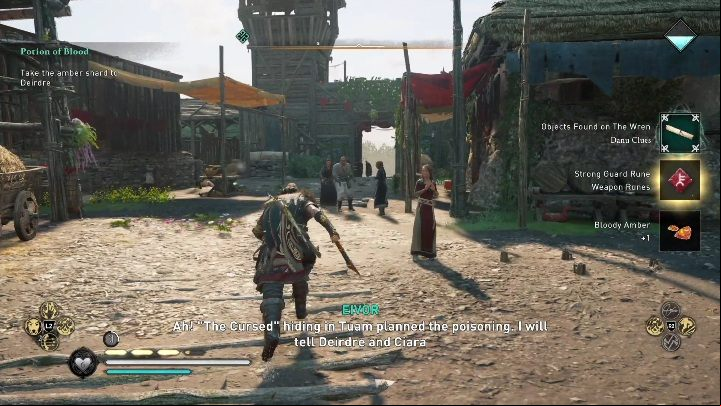 Reward: You will receive a Blood Ember and a clue to The Cursed for defeating The Wren - AC Valhalla Wrath of the Druids: Children of Danu - all clues, all , list - Basics - Assassins Creed Valhalla Guide and Walkthrough