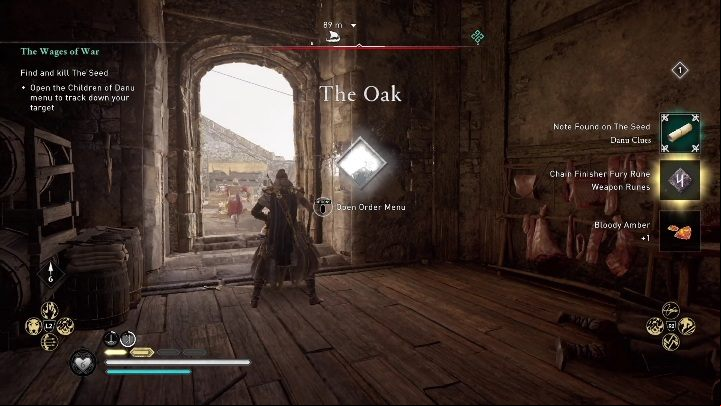 Reward: For defeating The Seed, you will receive a Blood Amber and a clue to The Oak - AC Valhalla Wrath of the Druids: Children of Danu - all clues, all , list - Basics - Assassins Creed Valhalla Guide and Walkthrough