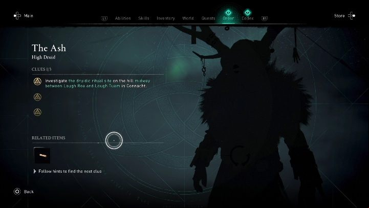 The Ash (Cummascach) does not connect to story quests - AC Valhalla Wrath of the Druids: Children of Danu - all clues, all , list - Basics - Assassins Creed Valhalla Guide and Walkthrough