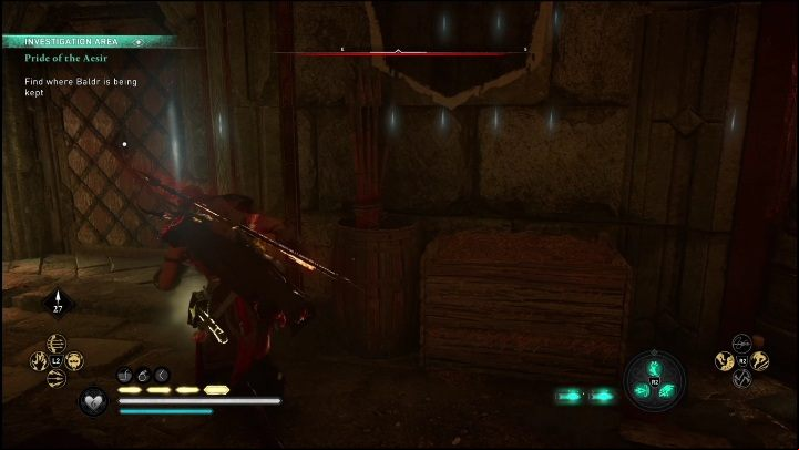 With the key, head to the lower floor - AC Valhalla Dawn of Ragnarok: Pride of the Aesir - Walkthrough - Assassins Creed Valhalla Guide and Walkthrough